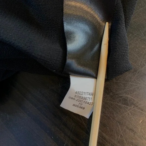 Black Label by Chico's XS Animal Print Dress Black Wedding Guest Church Mob Wife - Picture 5 of 13